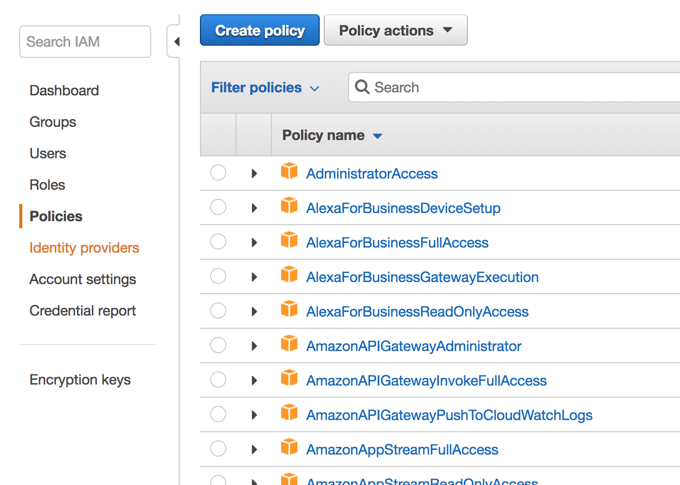 image: AWS - Policy Management
