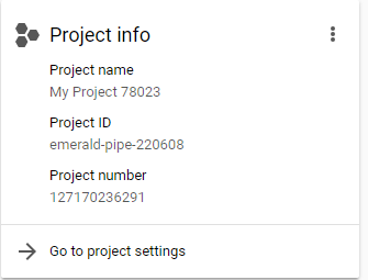 image: Get project ID