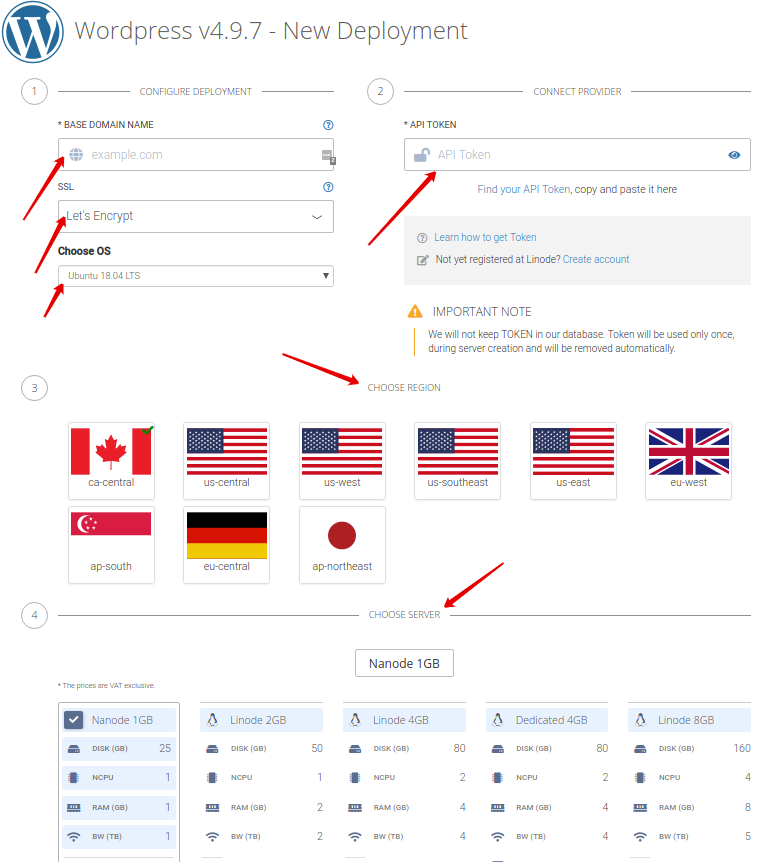 image: Paste personal token into API token field